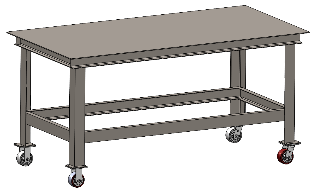 Medium Duty Steel Work Table, 36" x 72"