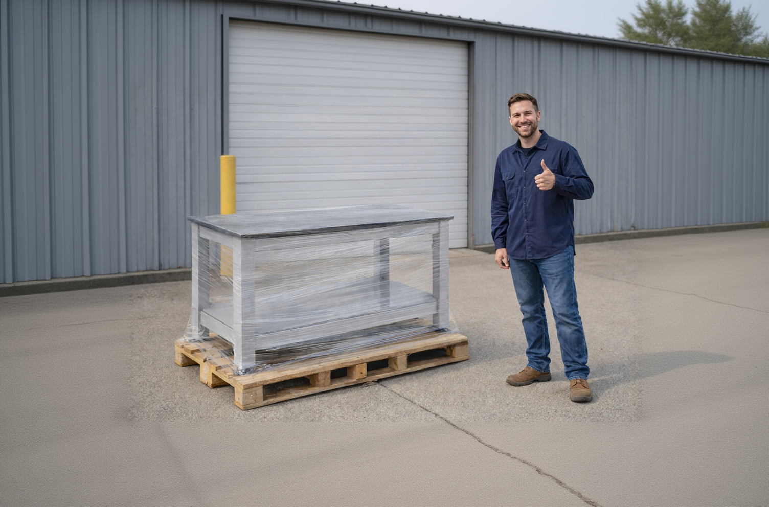 Heavy Duty thick steel top work table, 36" x 72"